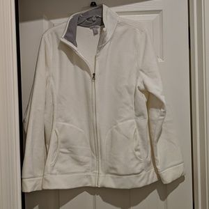 White Old Navy Zip-Up Fleece